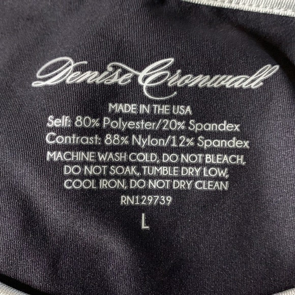 Denise Cronwall Activewear Set NWT Vivid Dark Cap-Sleeve Top and Steffi Skort - Picture 8 of 10